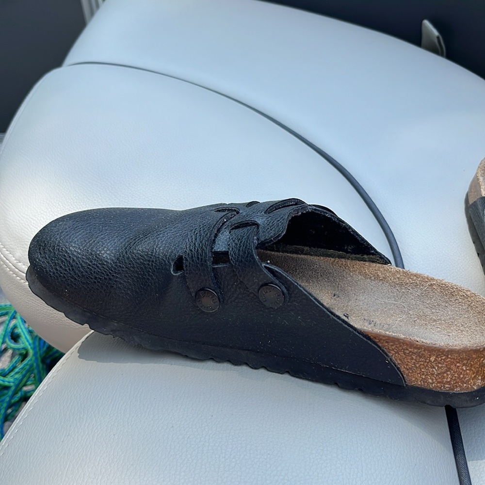 Birkenstock “Birki’s” Camden Mule Clog Black,Sz.37, ladies 6,2 straps w buckles - Picture 2 of 7